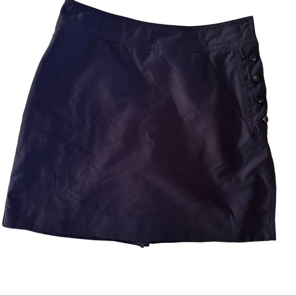 Izod Side Button Close Navy Golf Skort Skirt over Shorts Size 4 - Picture 1 of 10